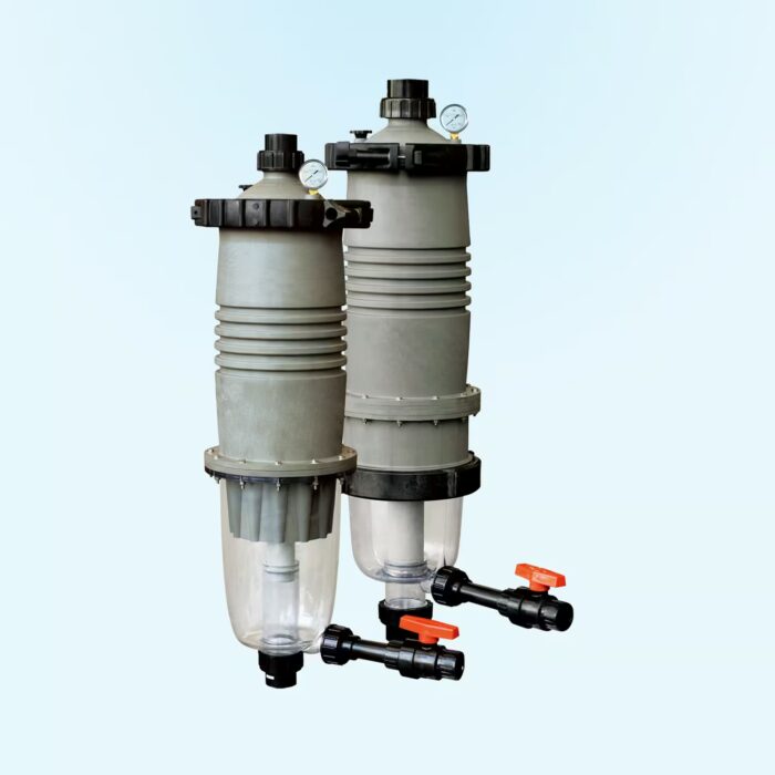 Product photo of MultiCyclone 12 & 16 Ultra Centrifugal Pool Filters. Available at Swimart.