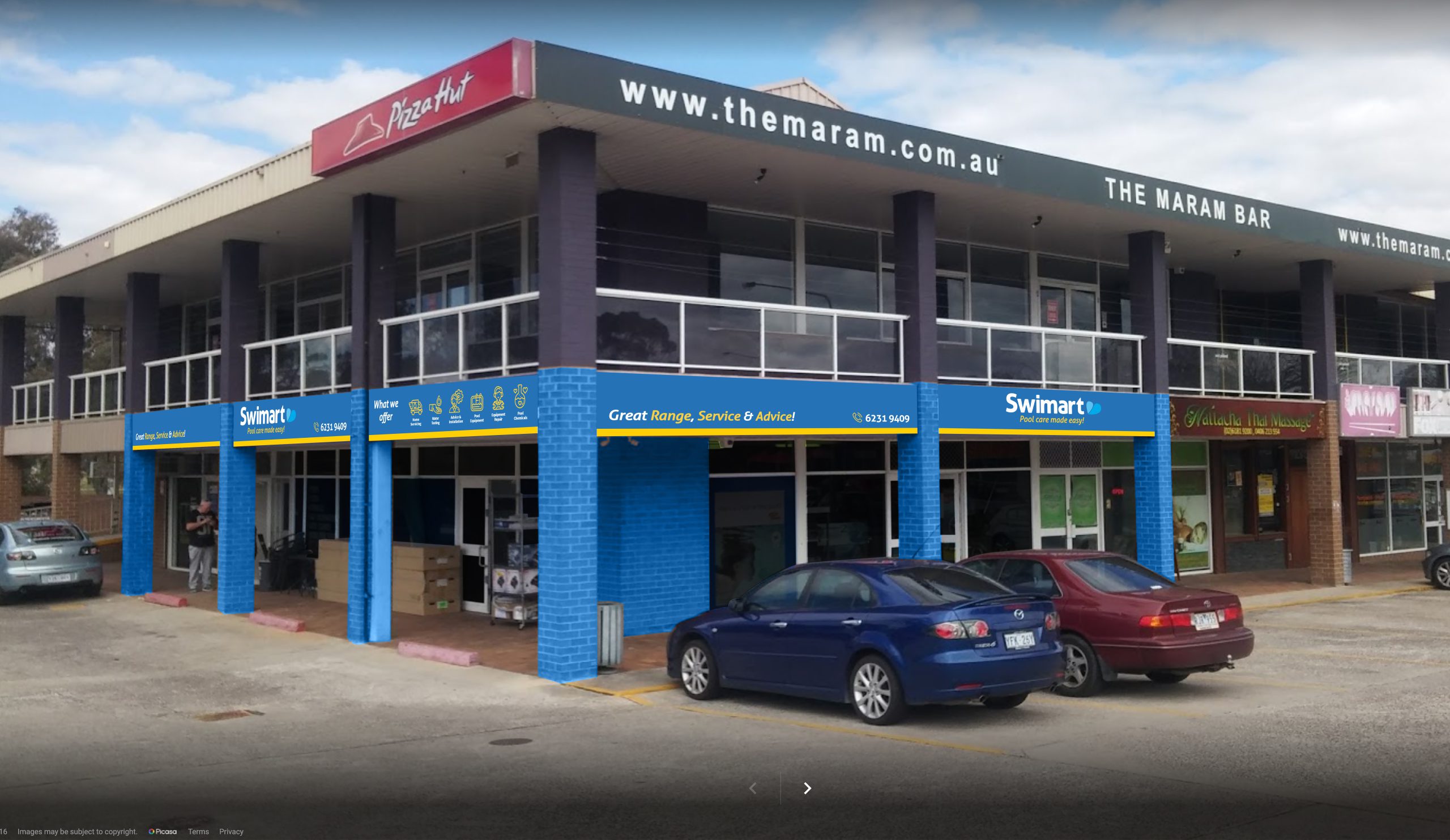 Photo of the Swimart Erindale ACT local pool shop.