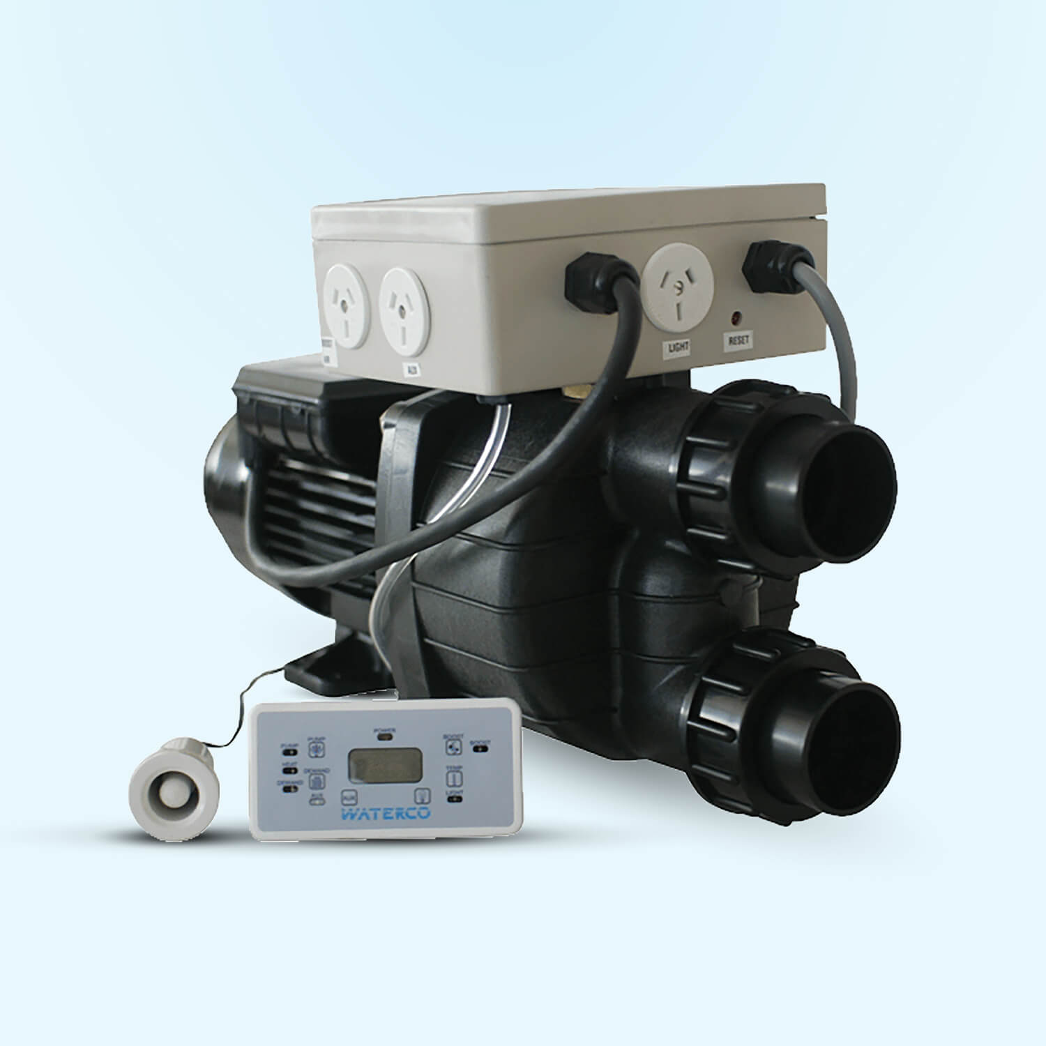 Product photo of the Portapac Electric Spa Heater. Available at Swimart.