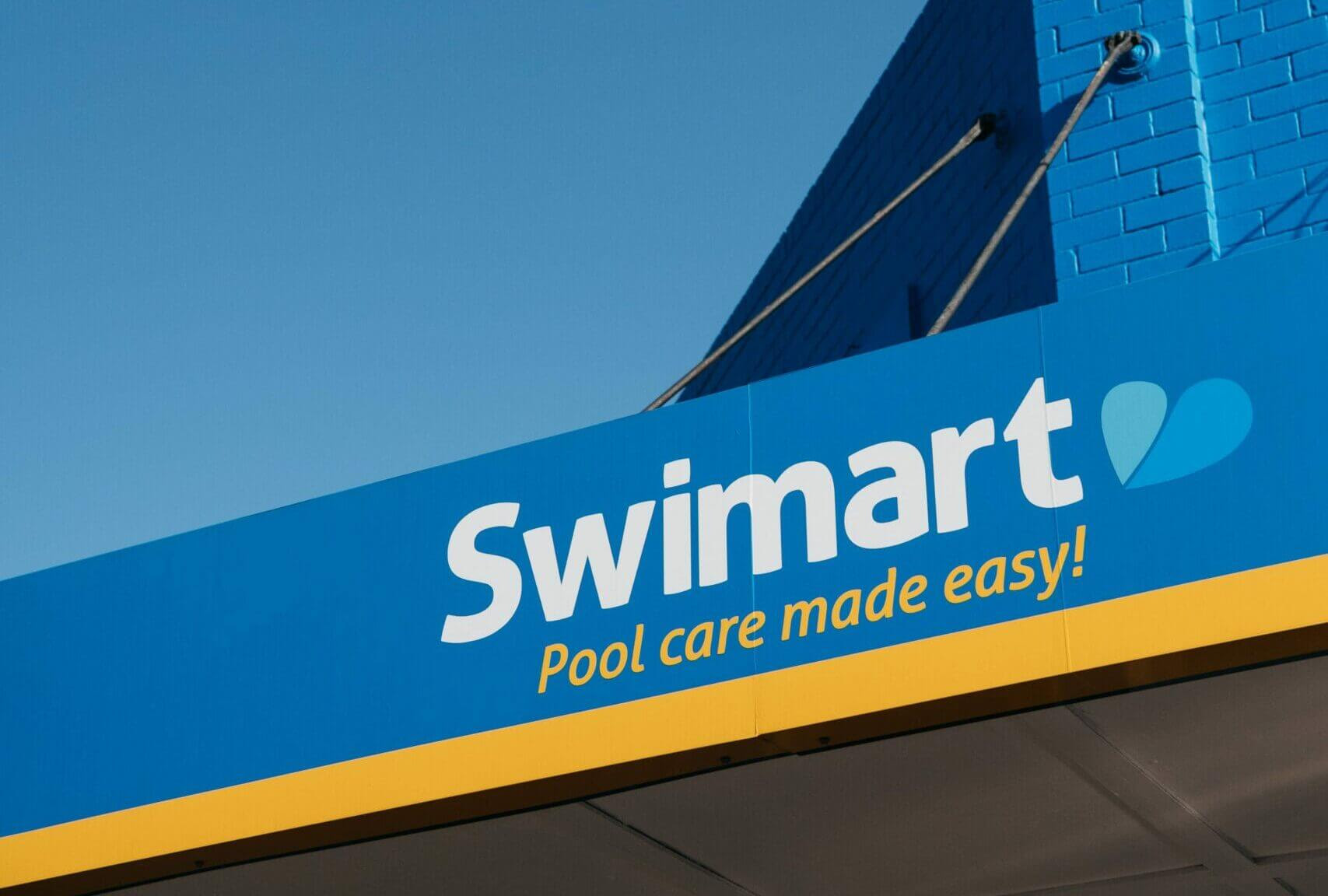 Swimart – Pool care make easy store signage Swimart - Pool care make easy store signage. Generic store image.